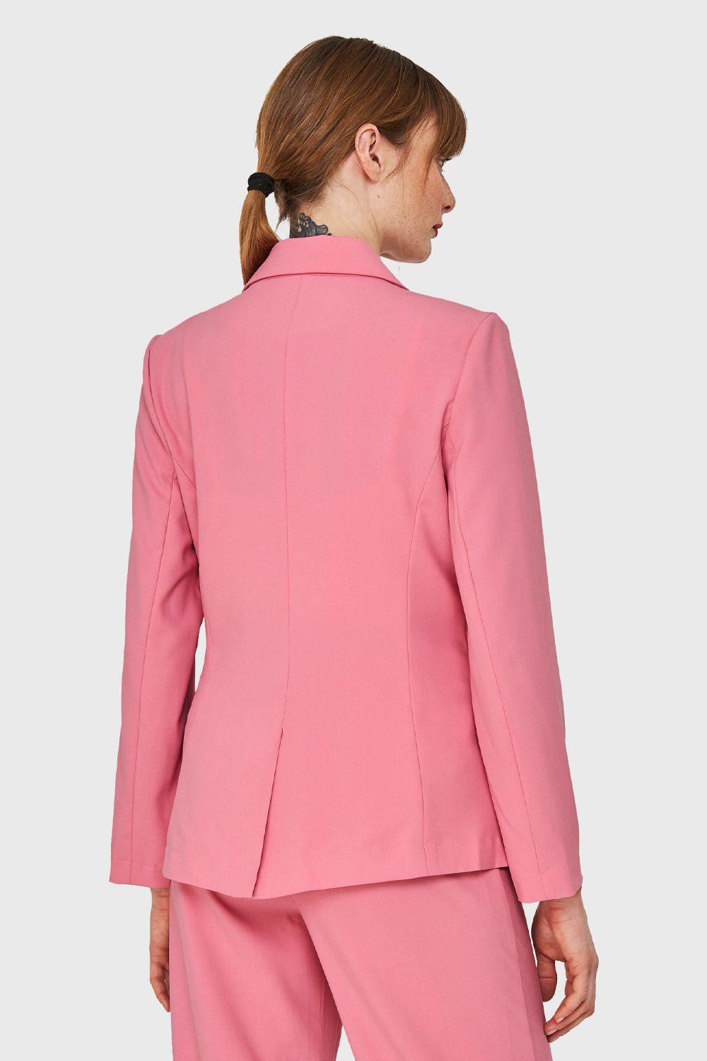 Blazer Dos Botones Rosado Nicopoly-3
