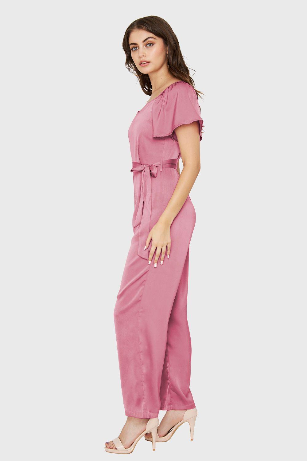 Enterito Tipo Satín Lazo Rosa Nicopoly-2