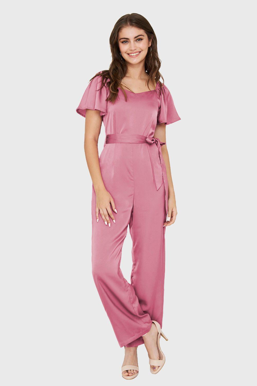 Enterito Tipo Satín Lazo Rosa Nicopoly-4