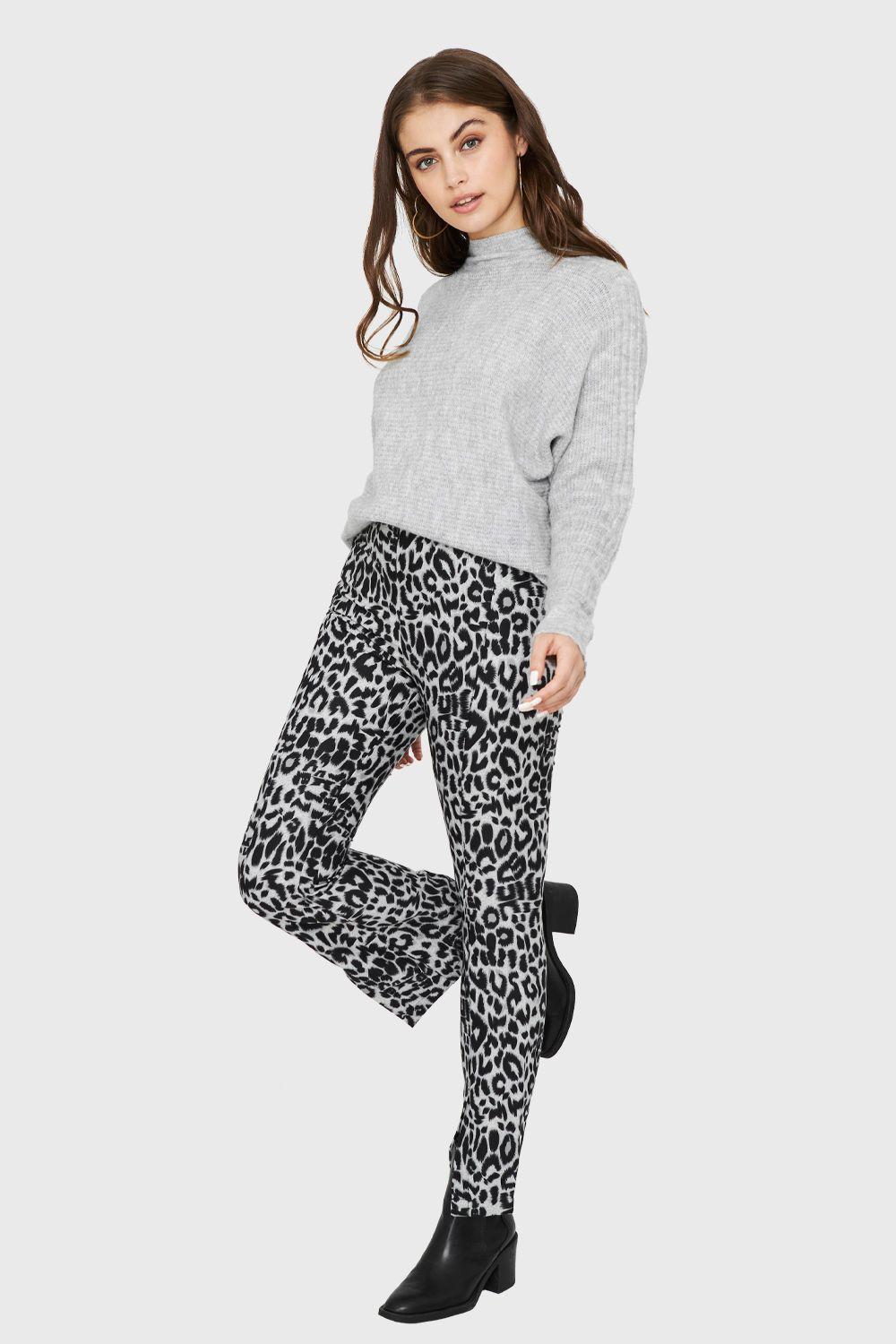 Sweater Cuello Alto Acanalado Gris Nicopoly-1