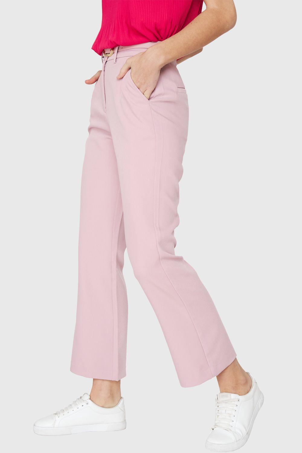 Pantalón  Cinturón Rosa Nicopoly-4