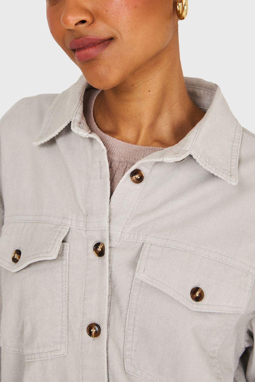Sobrecamisa Cotelé Gris Nicopoly-5