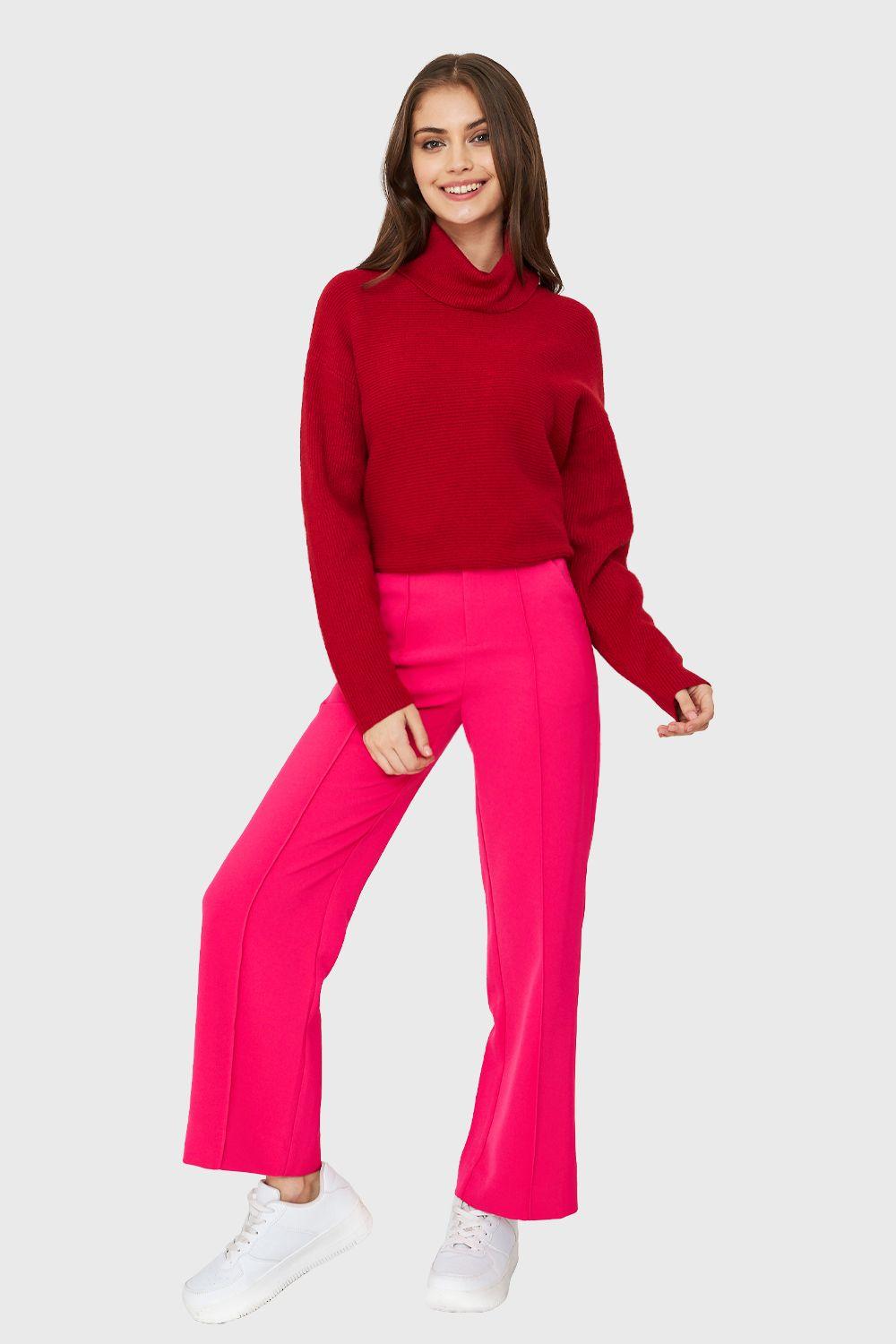 Sweater Cuello Beatle Soft Rojo Nicopoly-1