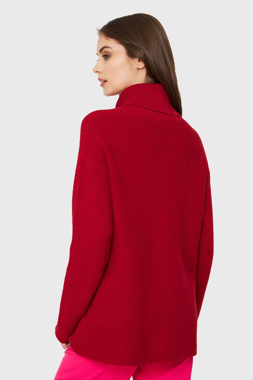 Sweater Cuello Beatle Soft Rojo Nicopoly-3
