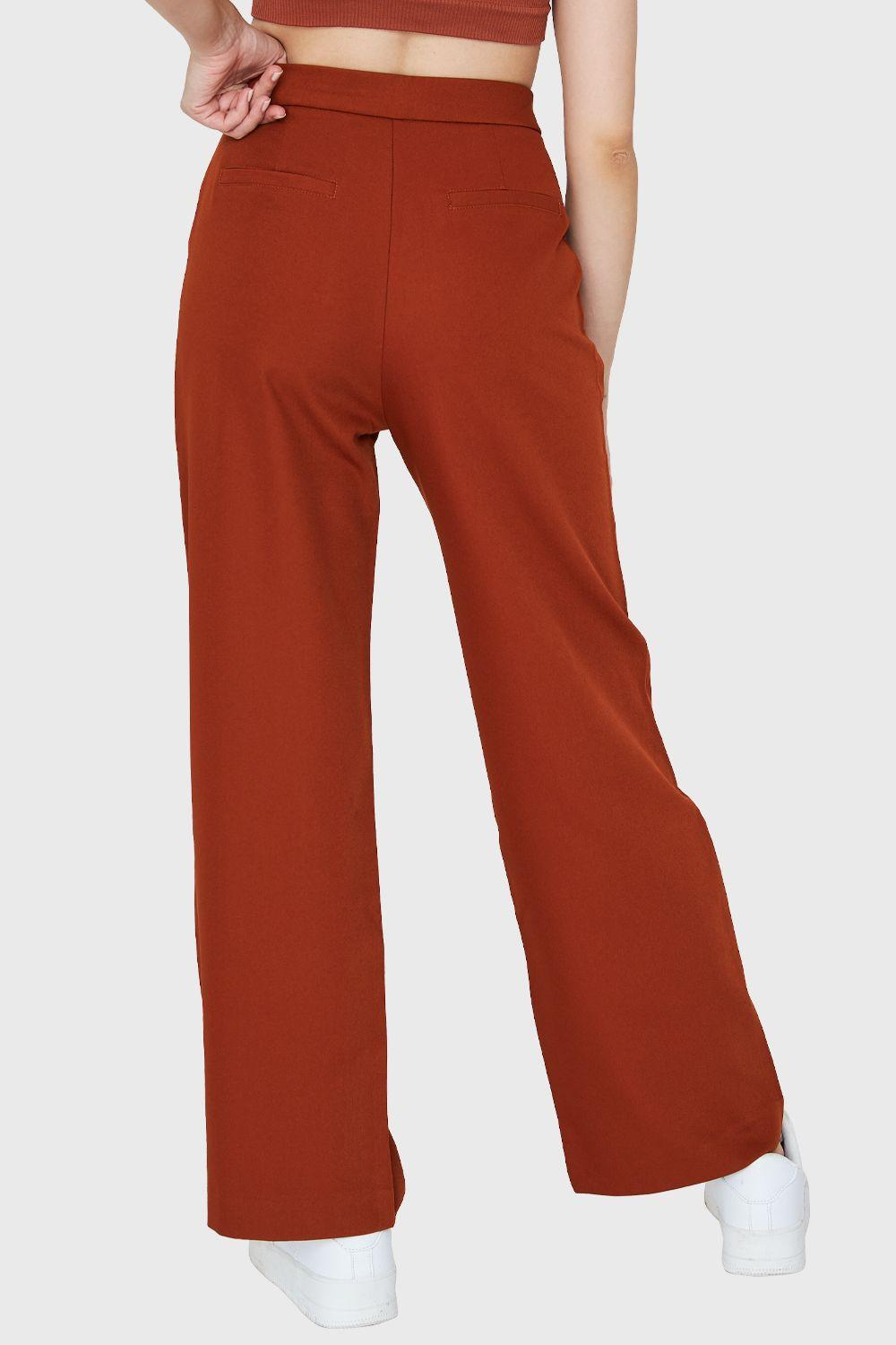 Pantalón Recto Botones Óxido Nicopoly-3