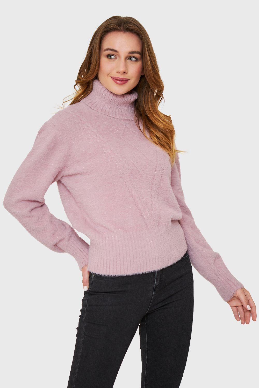 Sweater Beatle Brillos Rosado Nicopoly-2