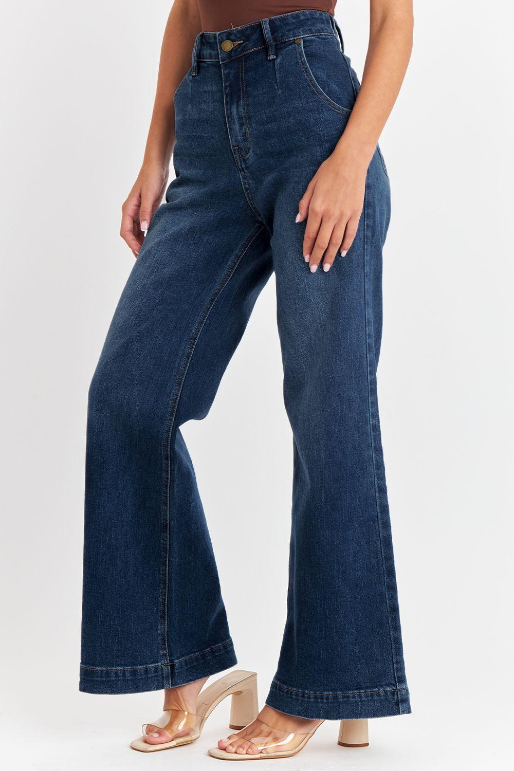 Jeans Pierna Wide Leg Azul Nicopoly-2