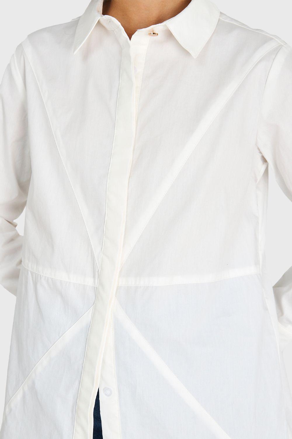Camisa Básica Algodón Blanco Nicopoly-5