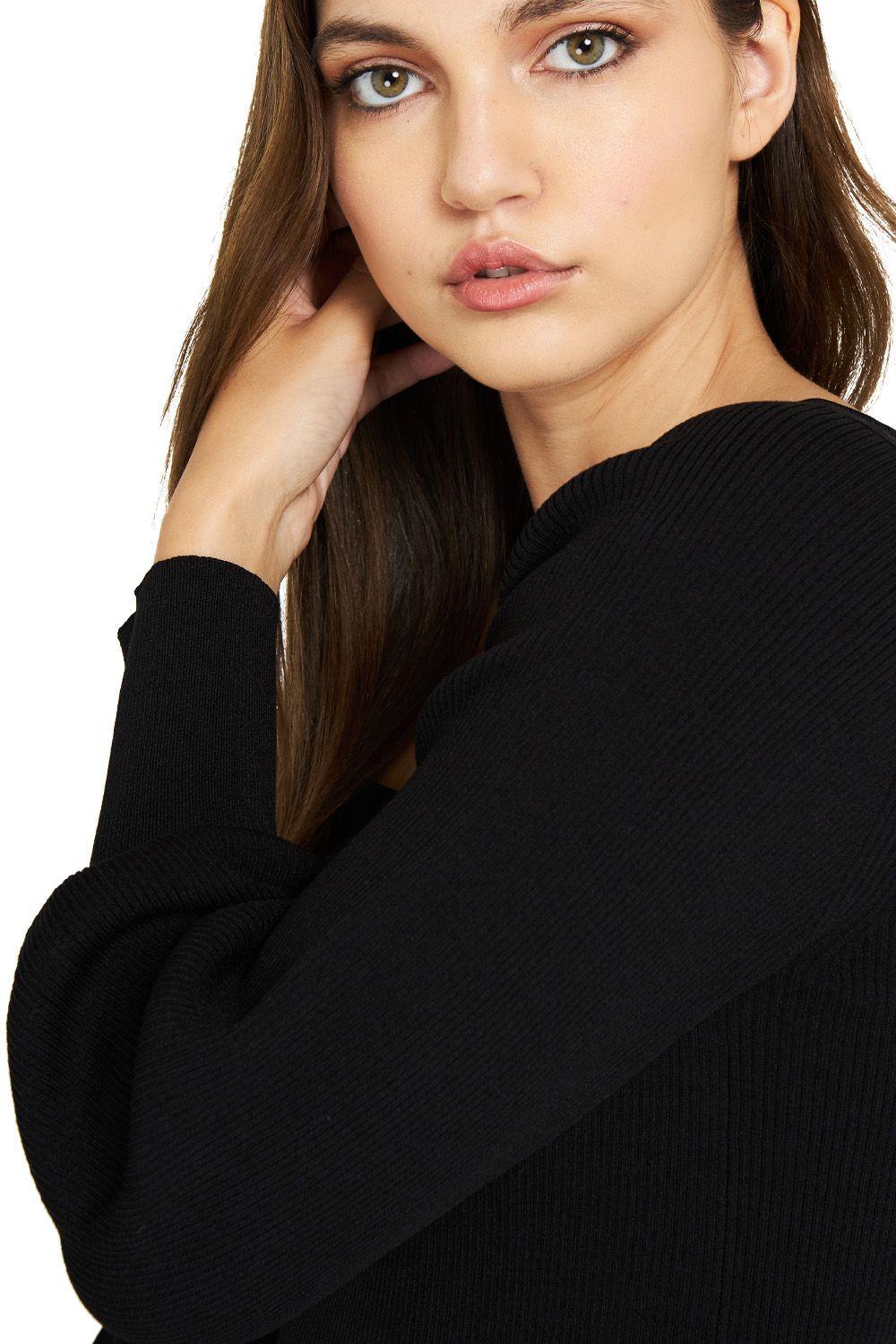Body Escote Cuadrado Negro Nicopoly-4