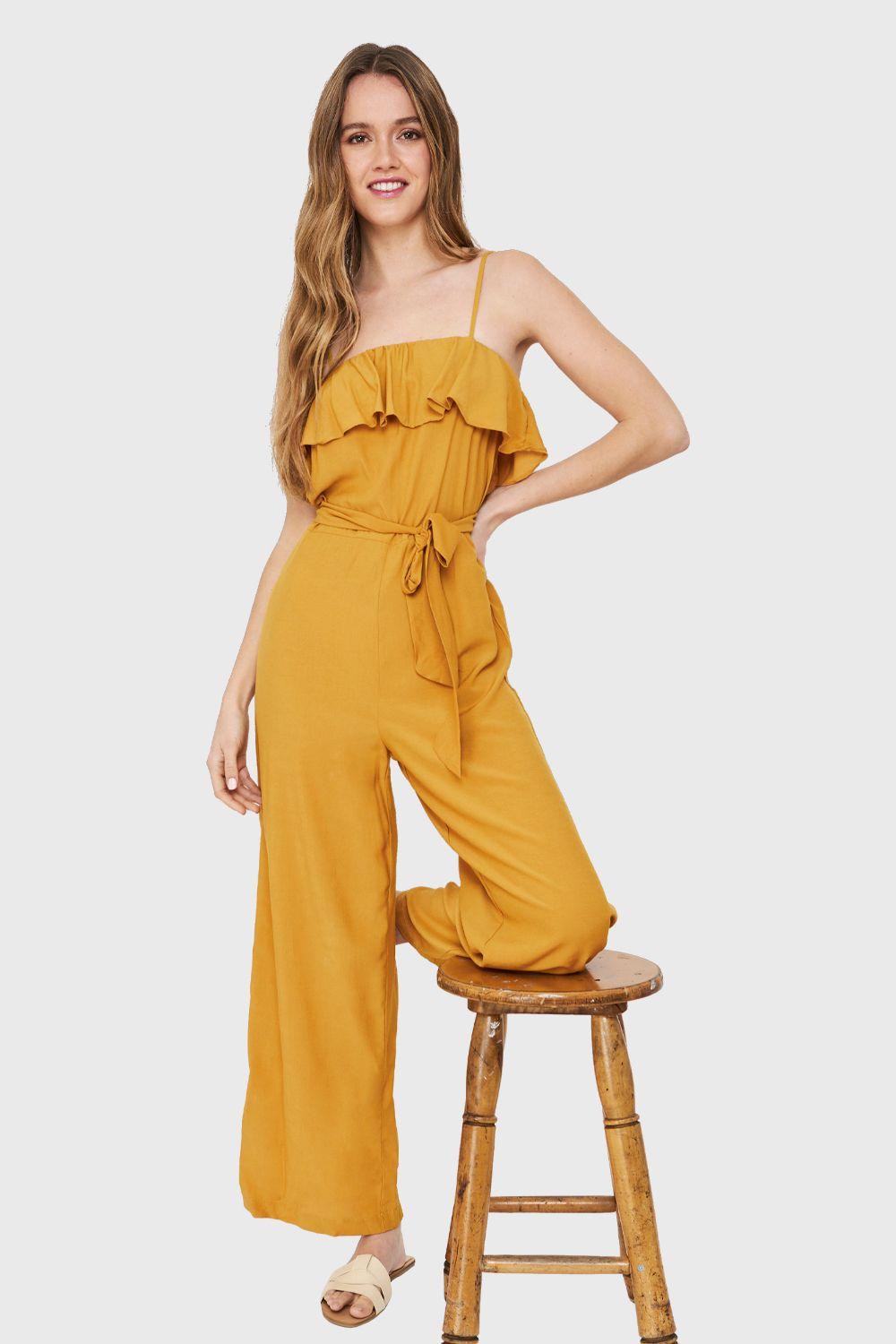 Enterito Escote Vuelo Mostaza Nicopoly-0