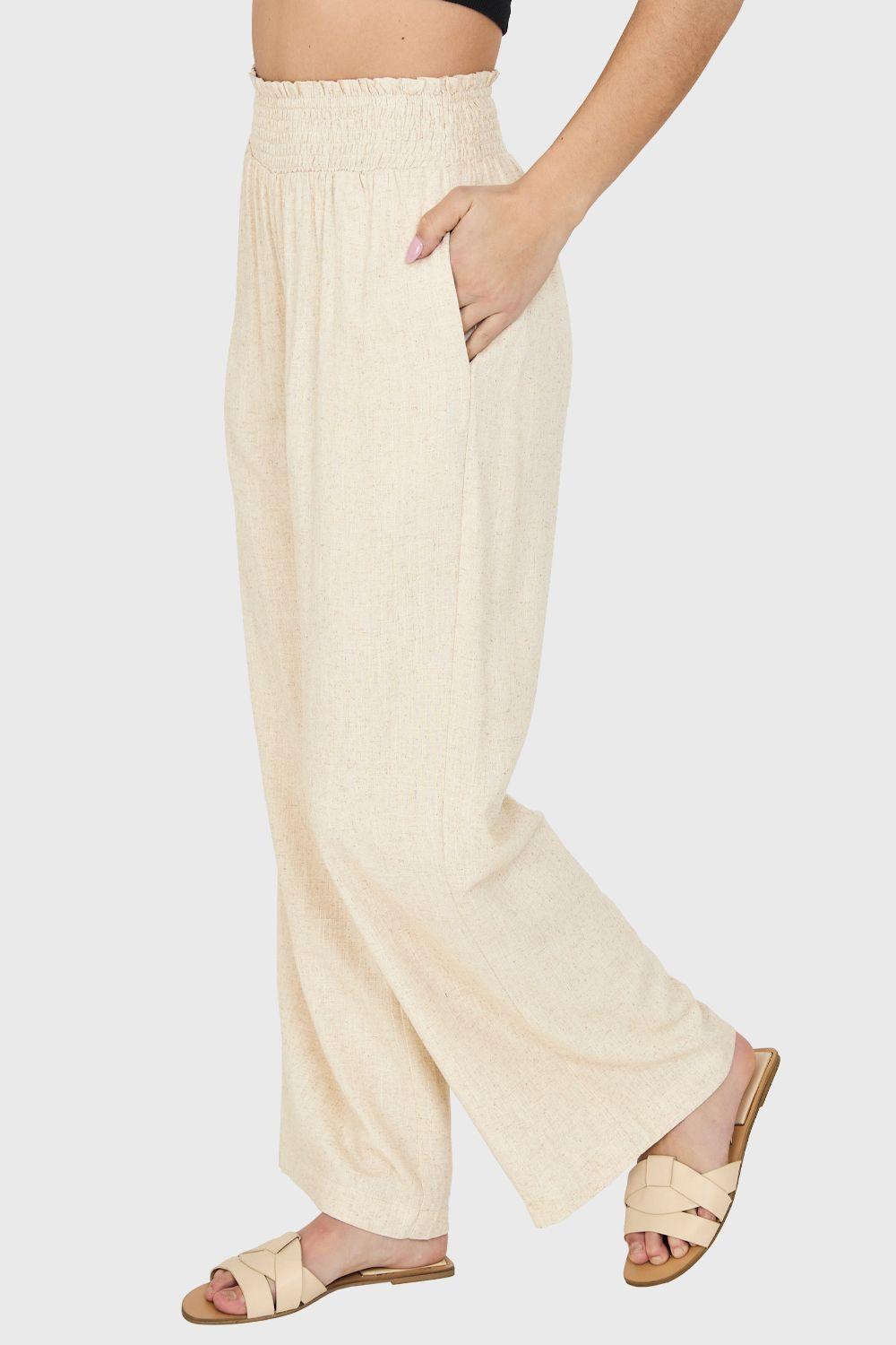 Pantalón Holgado Pretina Alta Arena Nicopoly-2