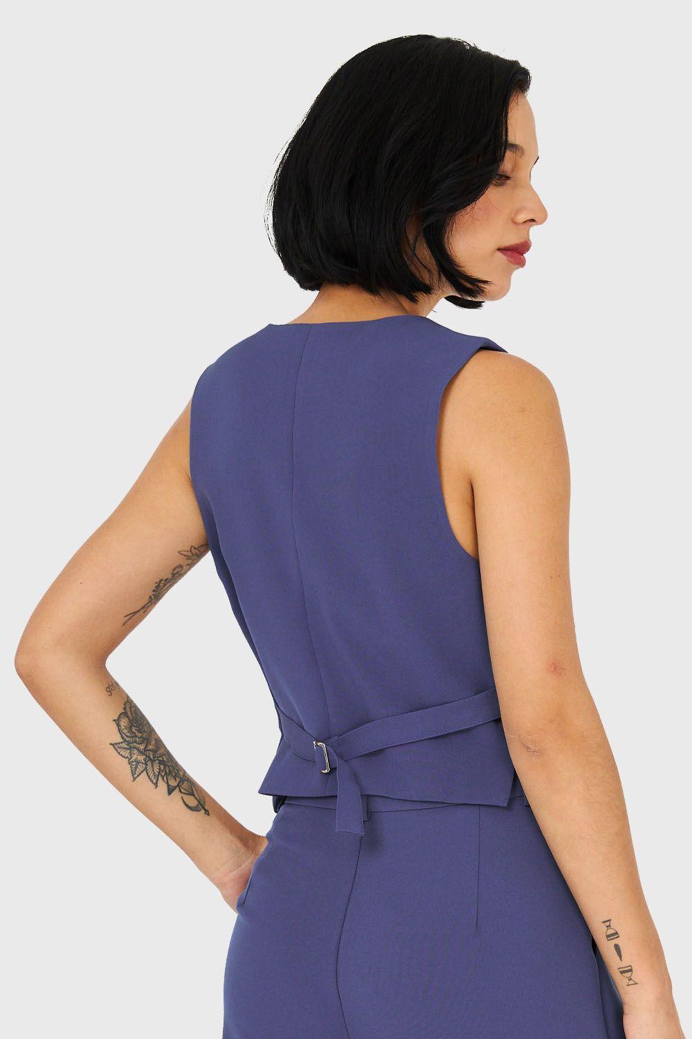 Gilet Básico Ajustable Celeste Nicopoly-3
