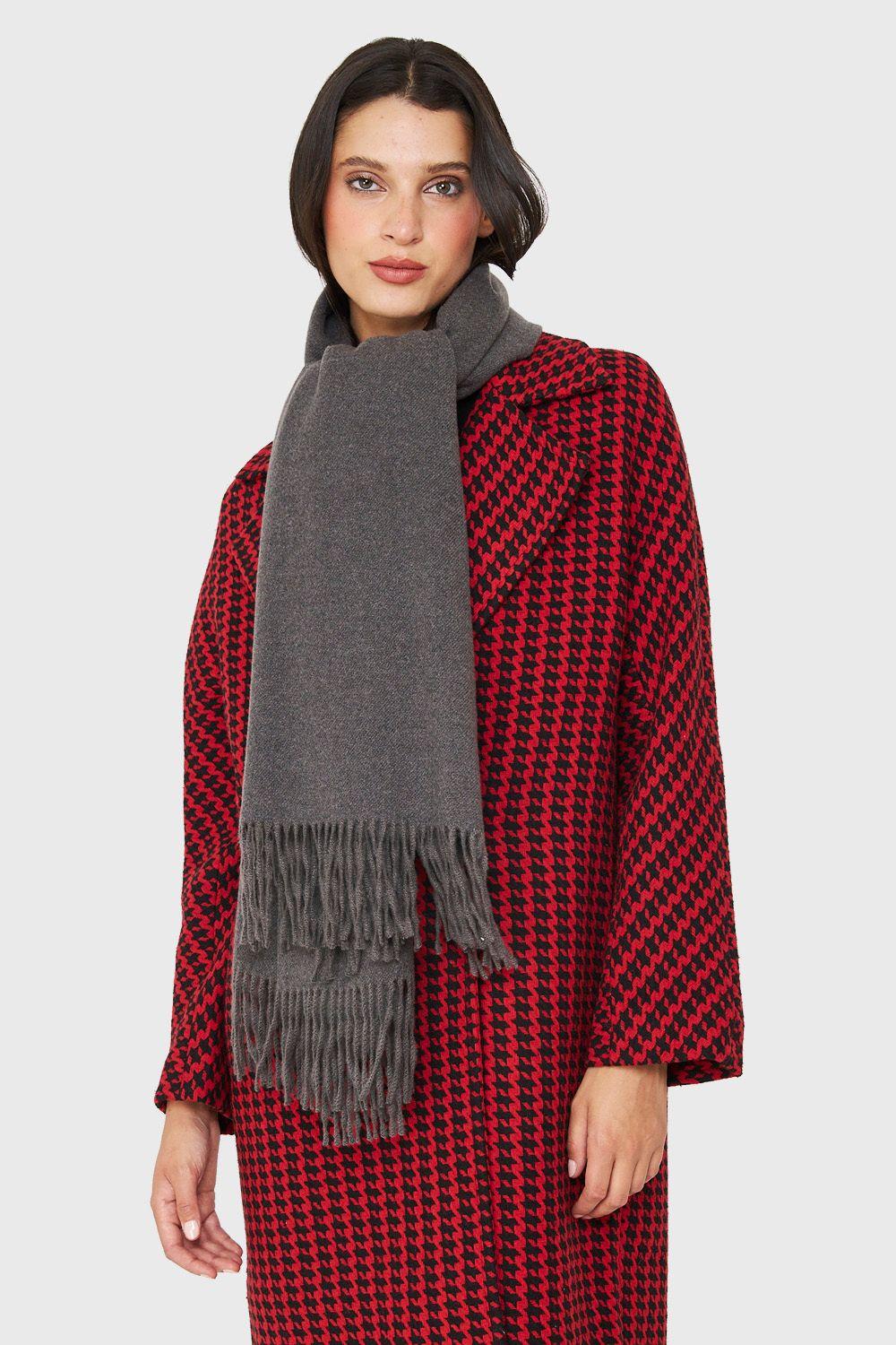 Bufanda Flecos Grafito Nicopoly-0