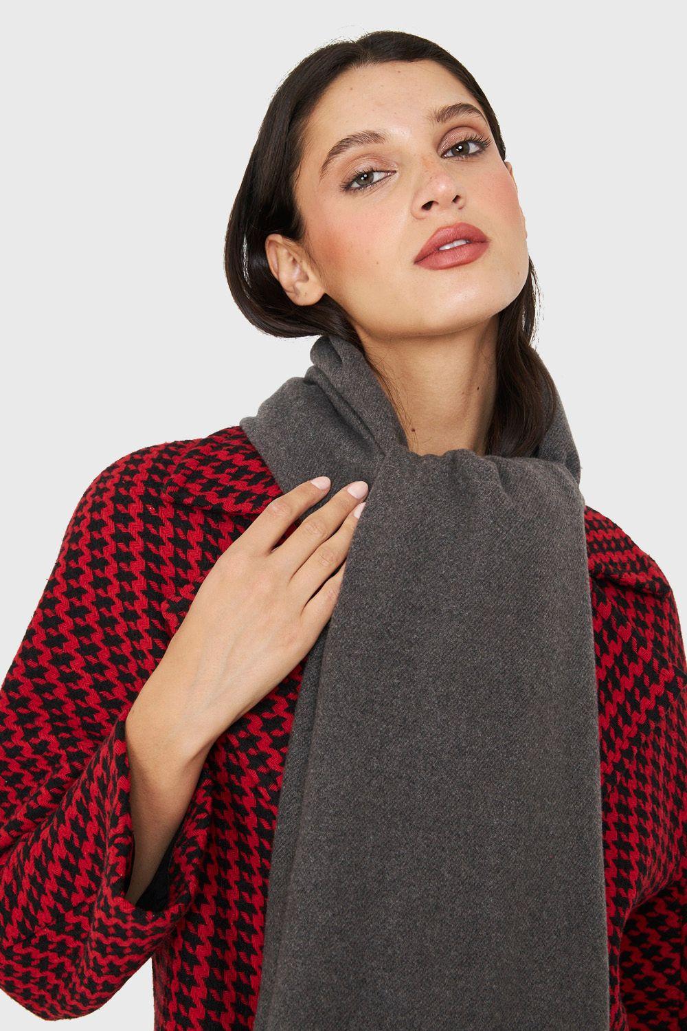 Bufanda Flecos Grafito Nicopoly-1