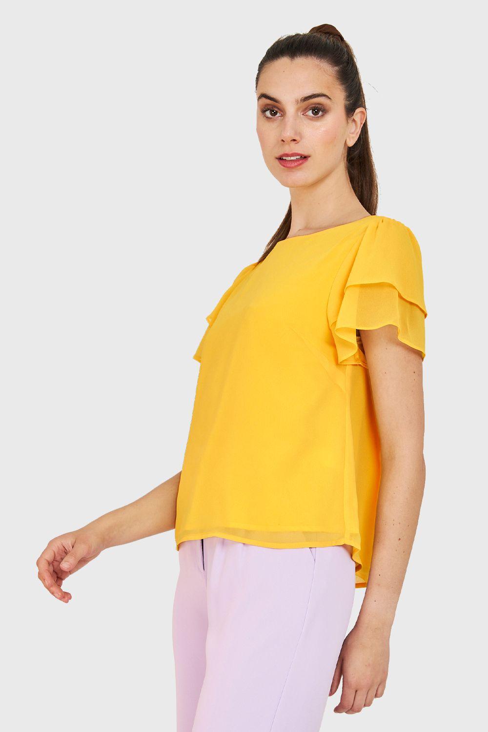 Blusa Básica Vuelos Amarillo Nicopoly-2