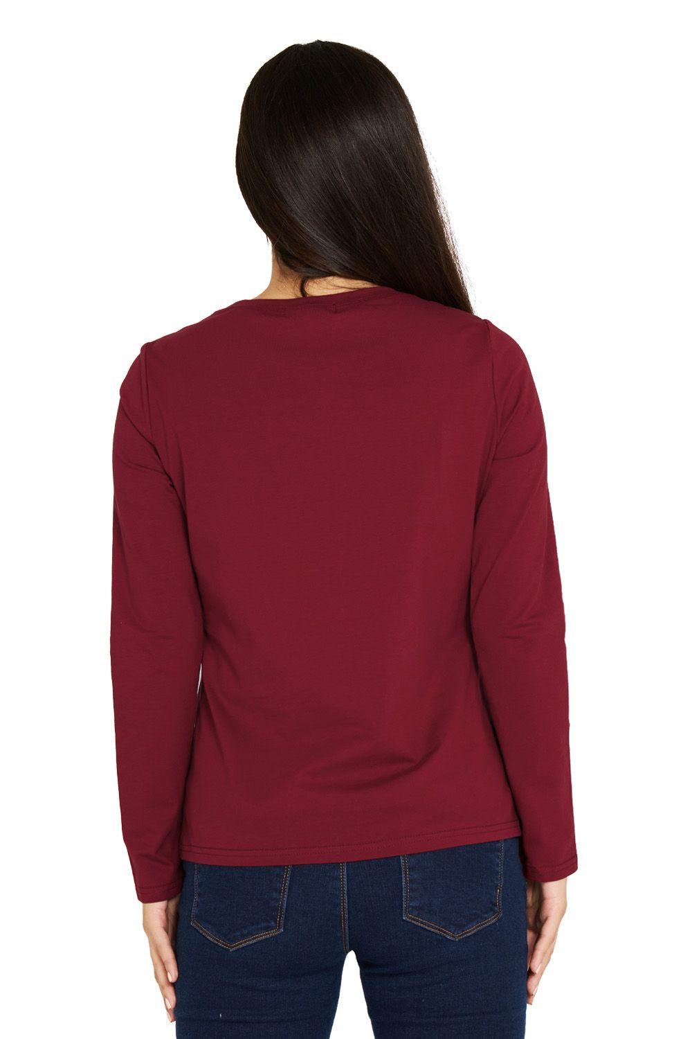 Polera Fashion Capelina Hat Burdeo Nicopoly-3