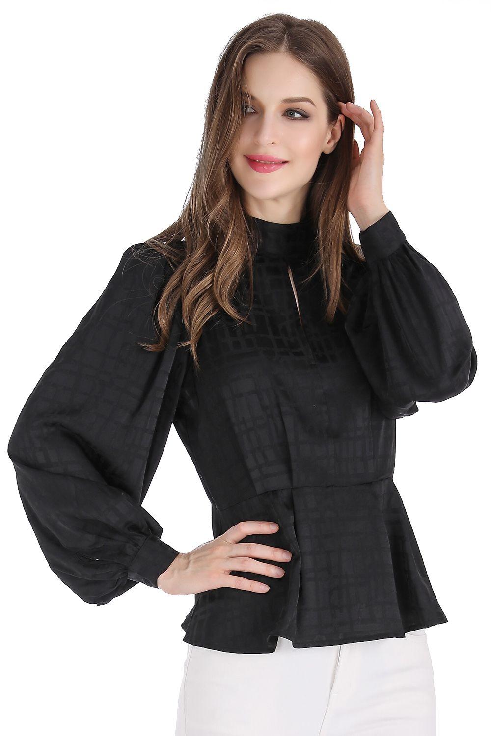 Blusa Peplum Negro Nicopoly-0