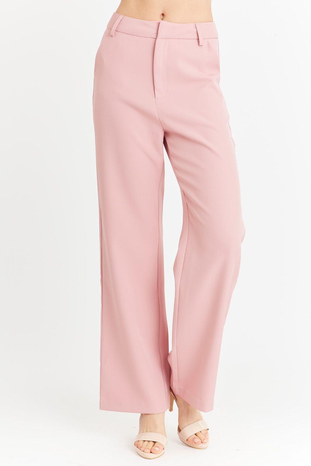 Pantalón Básico Rosado Nicopoly-0