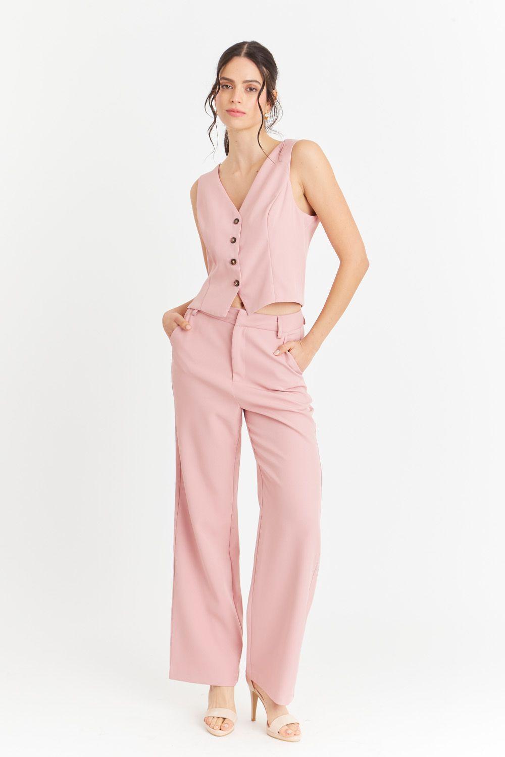 Pantalón Básico Rosado Nicopoly-1