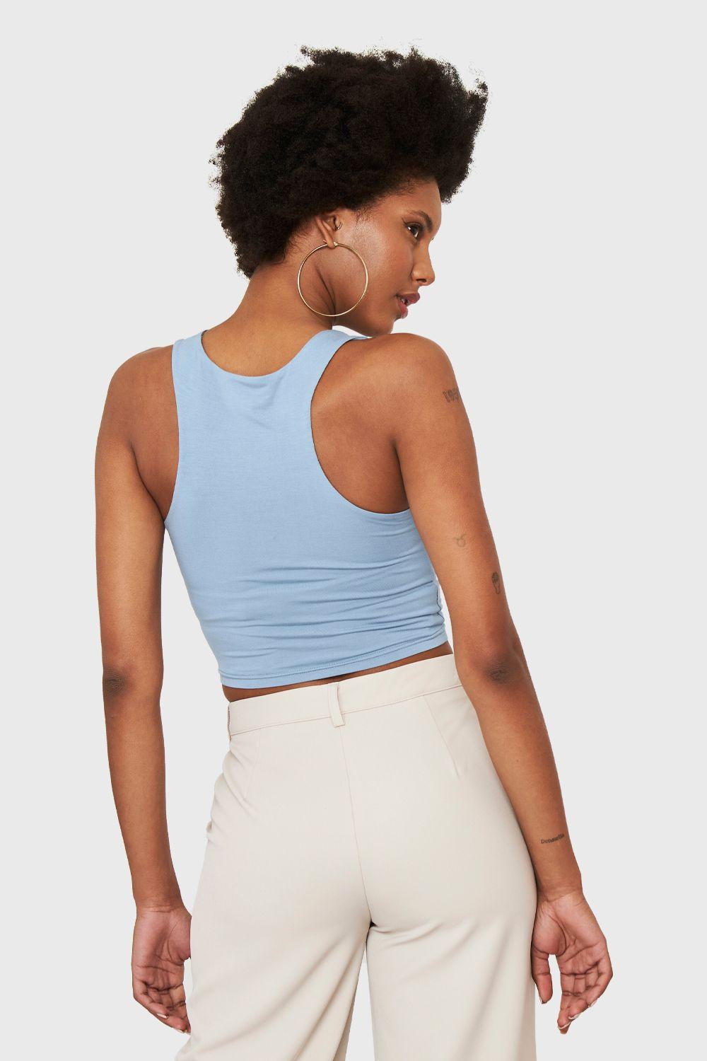 Crop Top Modal Celeste Nicopoly-3