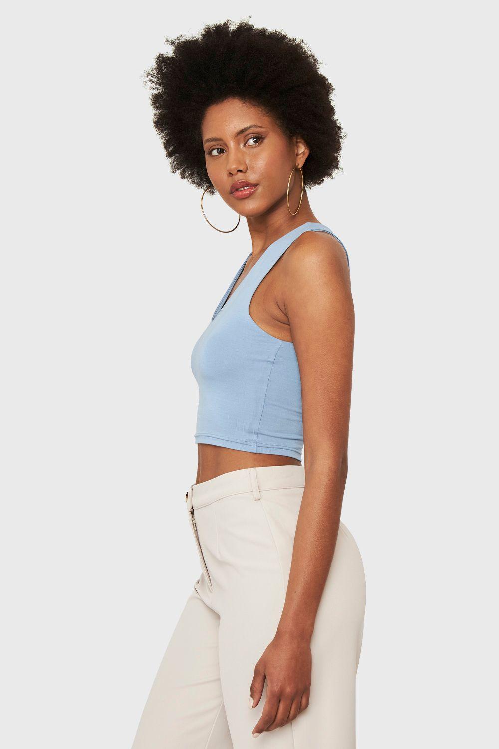 Crop Top Modal Celeste Nicopoly-2