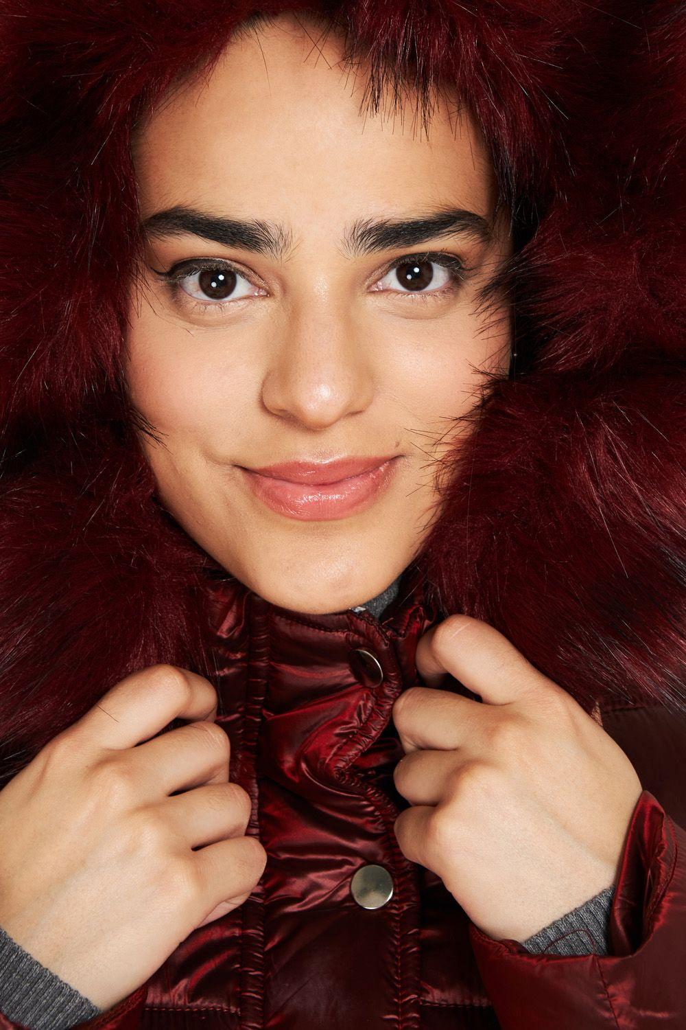 Parka Gorro y Pelo Desmontable Rojo Nicopoly-4