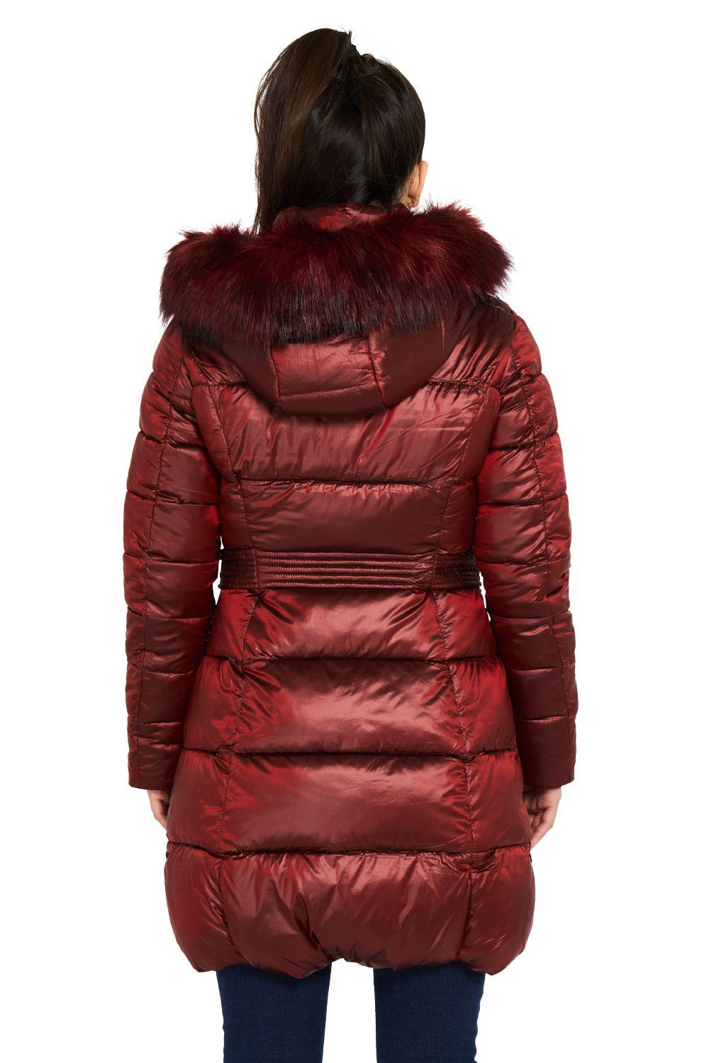 Parka Gorro y Pelo Desmontable Rojo Nicopoly-3