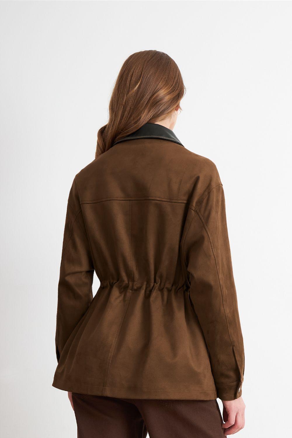 Chaqueta Tipo Barbour Café Nicopoly-3