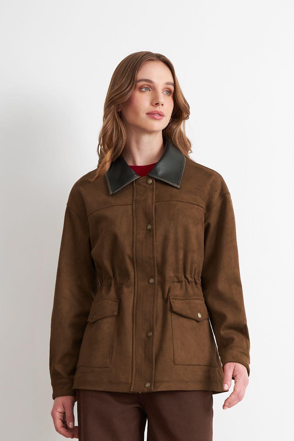 Chaqueta Tipo Barbour Café Nicopoly-4