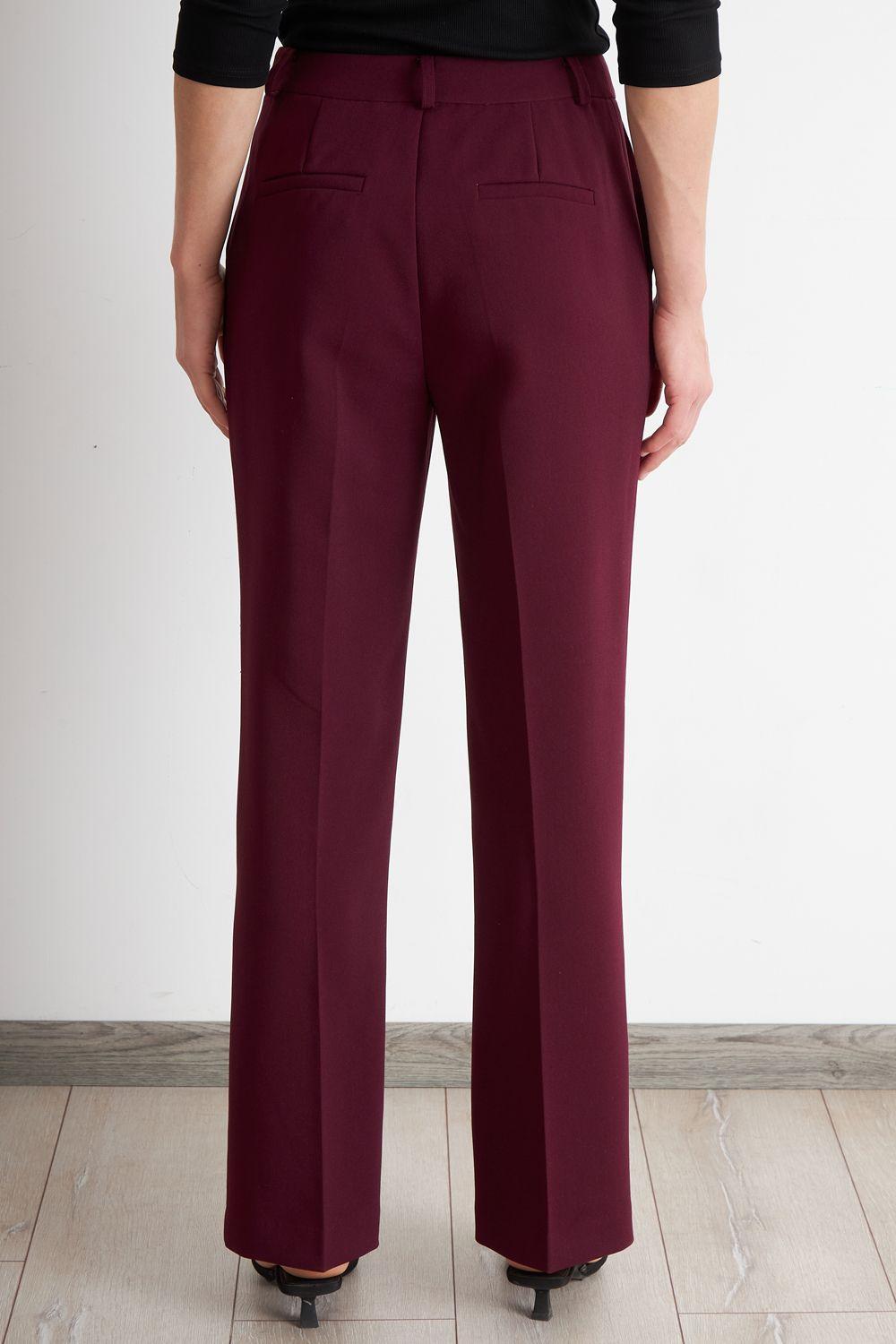 Pantalón Sastrero Recto Burdeo Nicopoly-3