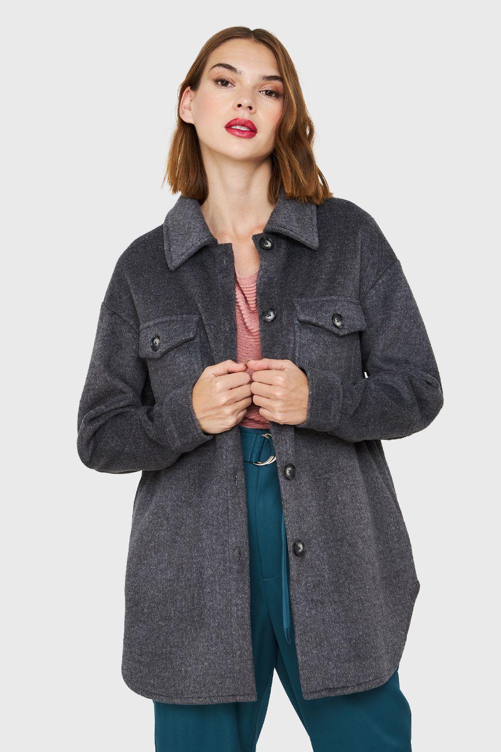 Chaqueta Bolsillos Frontales Grafito Nicopoly-0