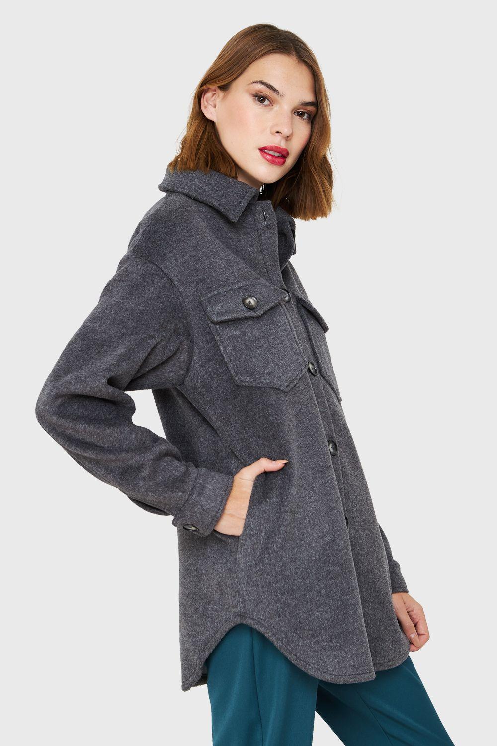 Chaqueta Bolsillos Frontales Grafito Nicopoly-2