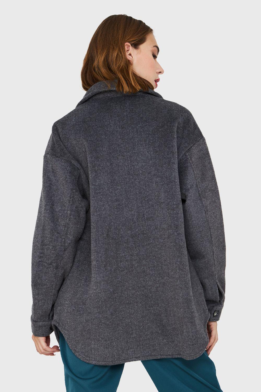 Chaqueta Bolsillos Frontales Grafito Nicopoly-3