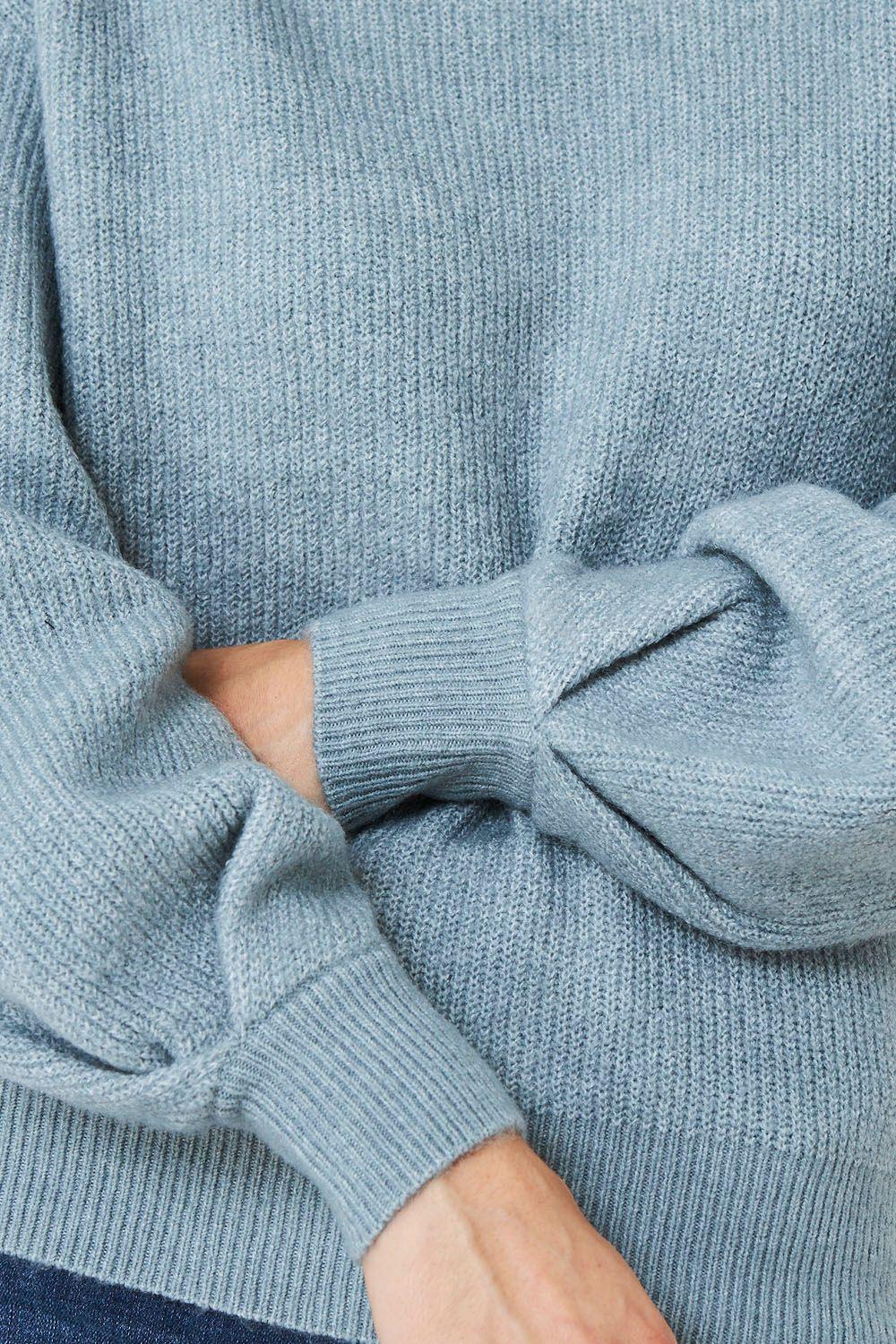 Sweater Básico Soft Menta Nicopoly-5