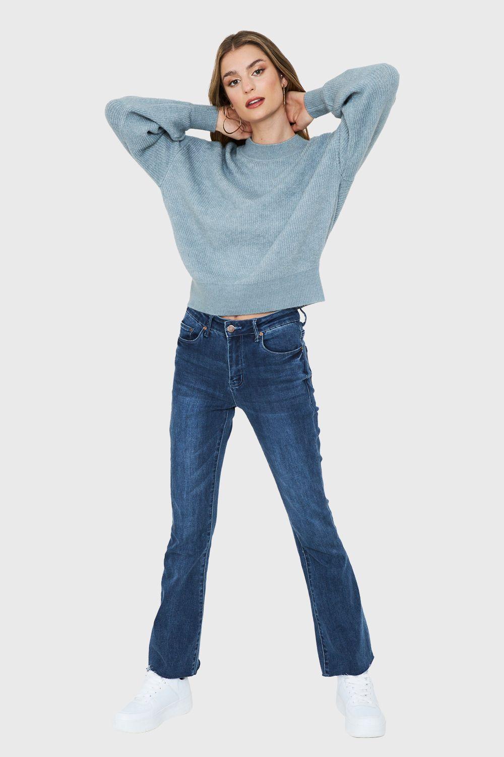 Sweater Básico Soft Menta Nicopoly-1