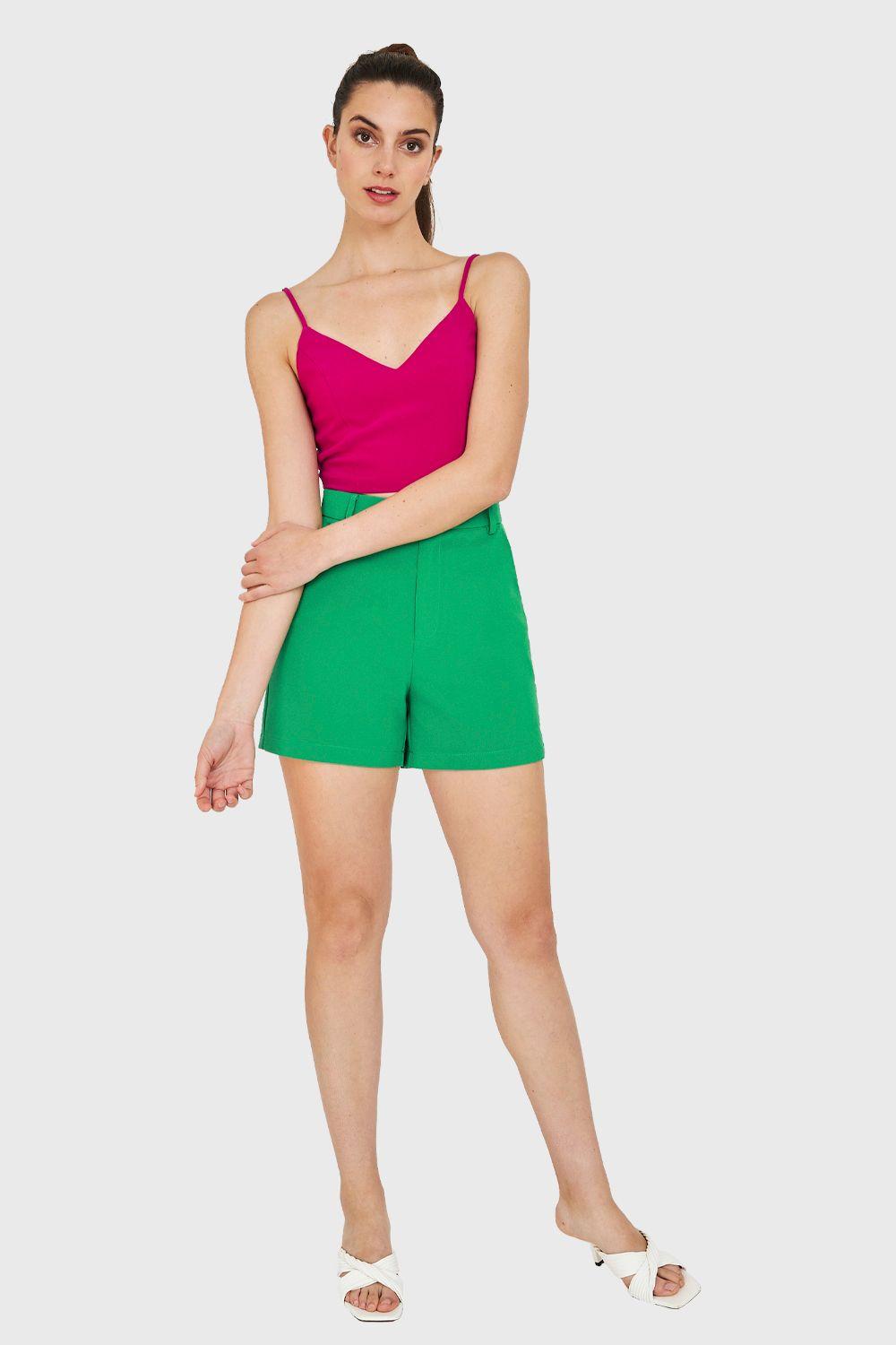Short Básico Verde Nicopoly-1