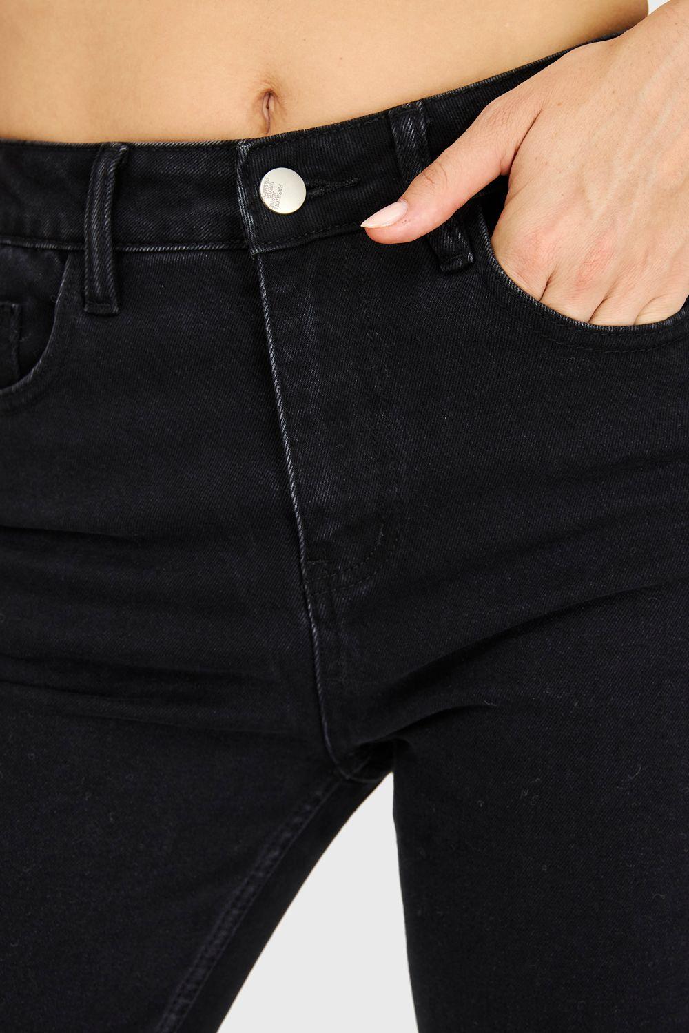 Jeans Básico Recto Negro Nicopoly-5