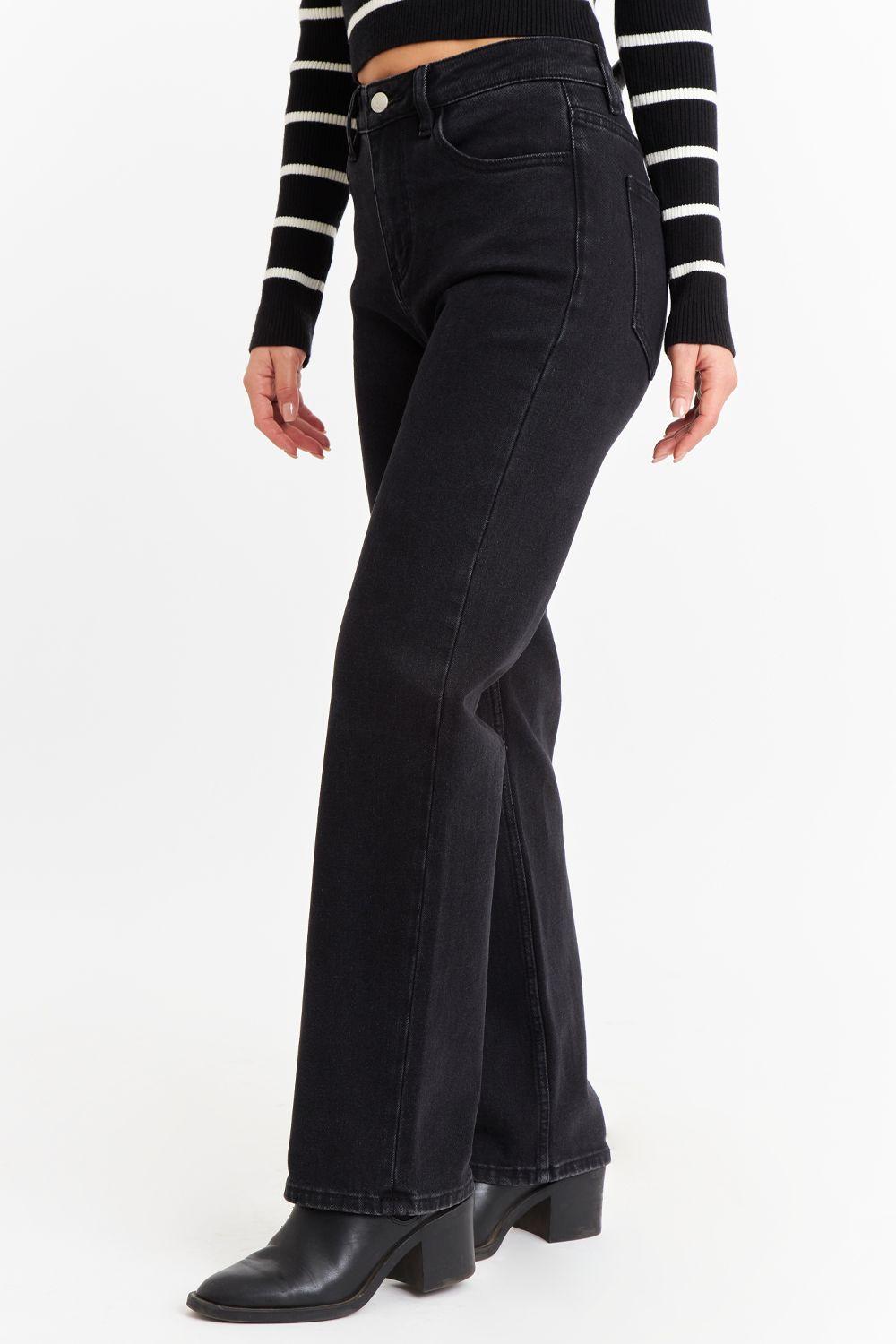 Jeans Básico Recto Negro Nicopoly-2