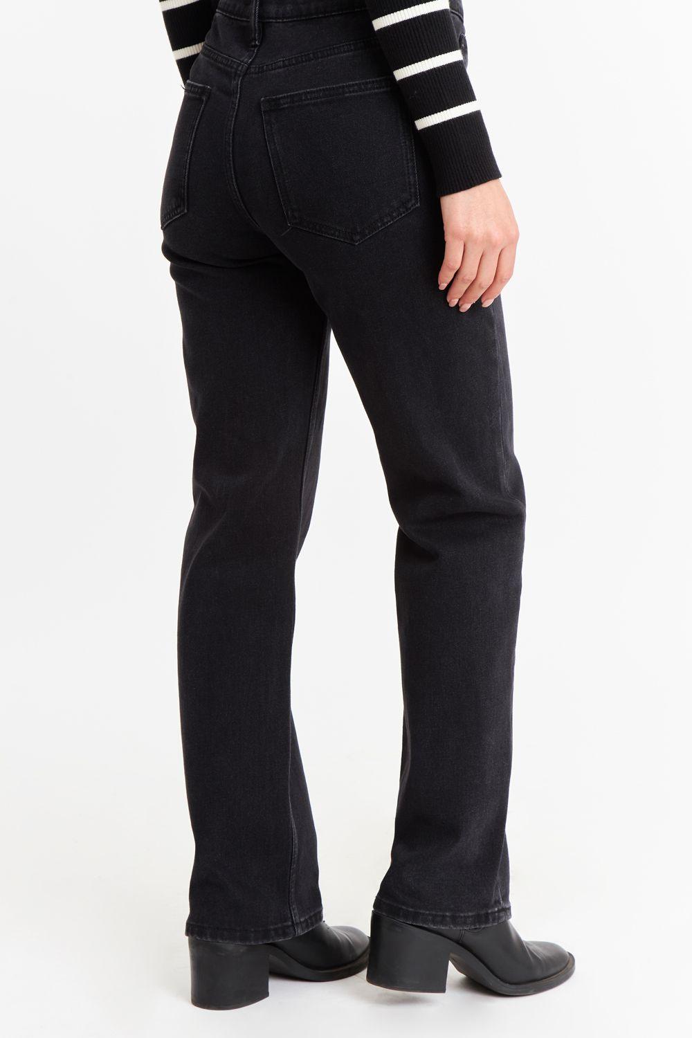 Jeans Básico Recto Negro Nicopoly-3