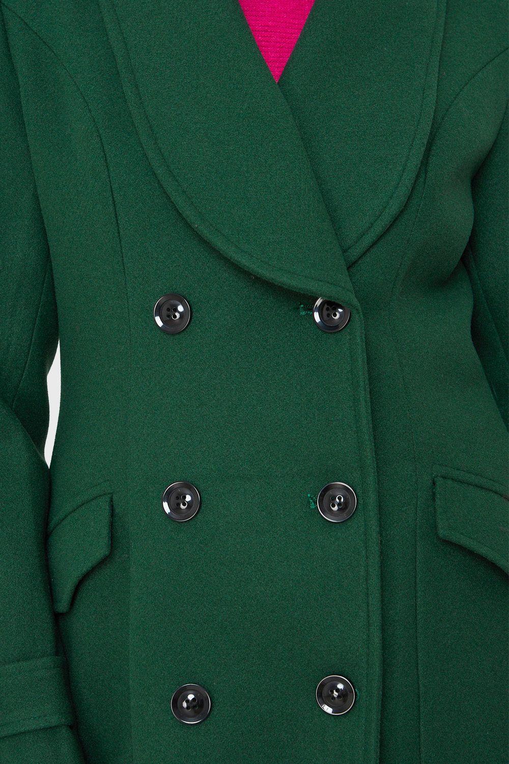 Abrigo Seis Botones Verde Nicopoly-5
