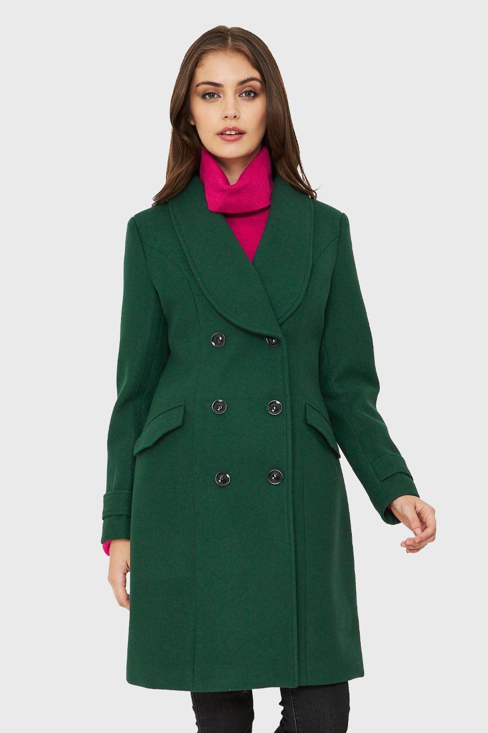 Abrigo Seis Botones Verde Nicopoly-4