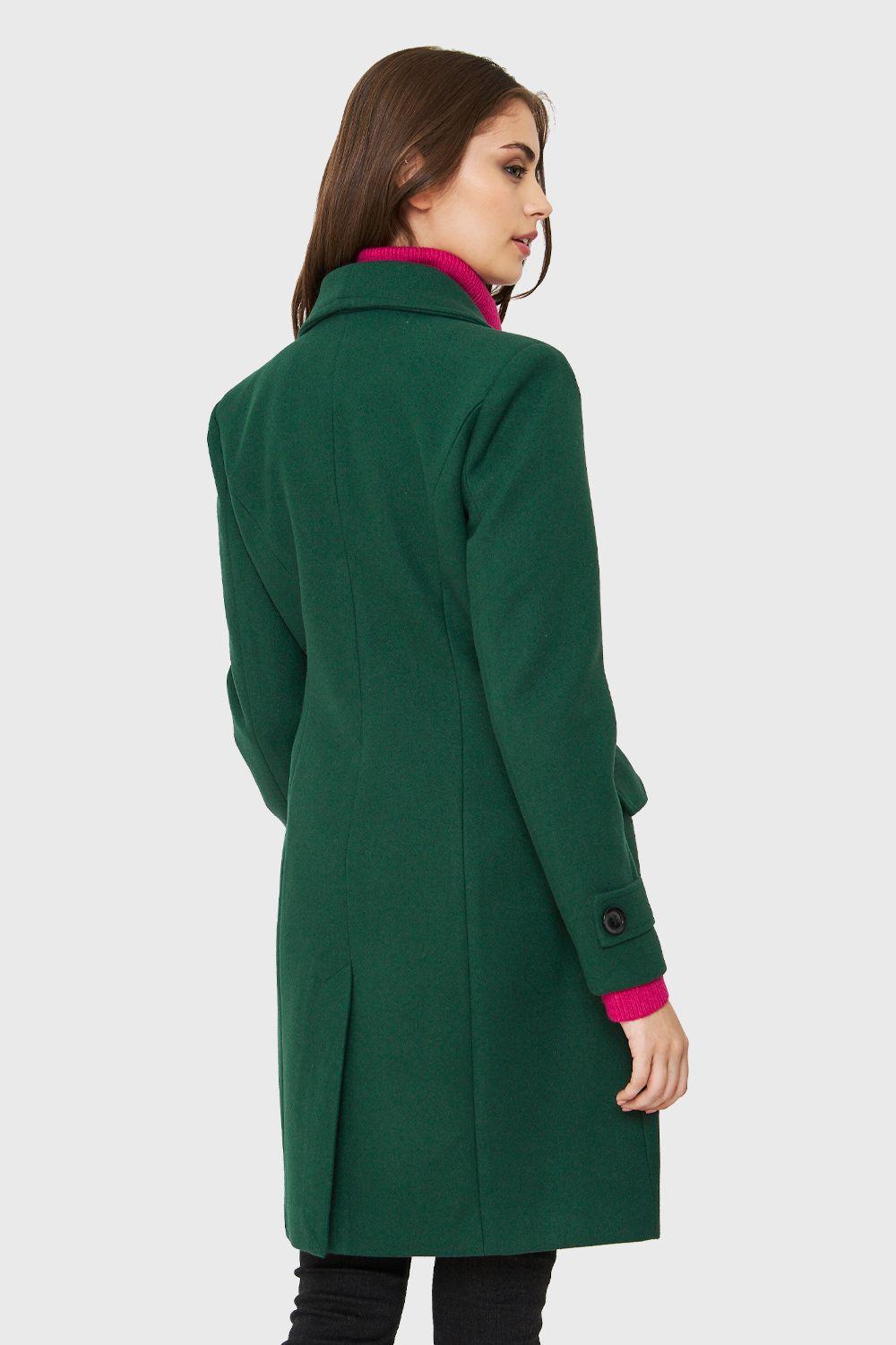 Abrigo Seis Botones Verde Nicopoly-3
