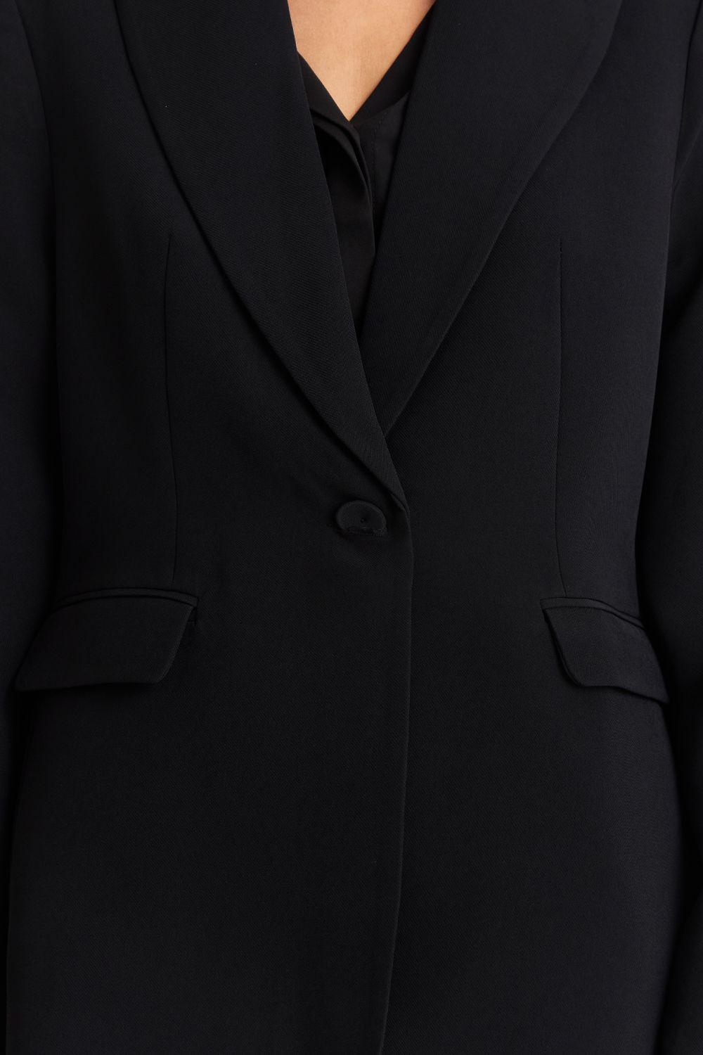 Blazer Bolsillos y Botón Negro Nicopoly-5