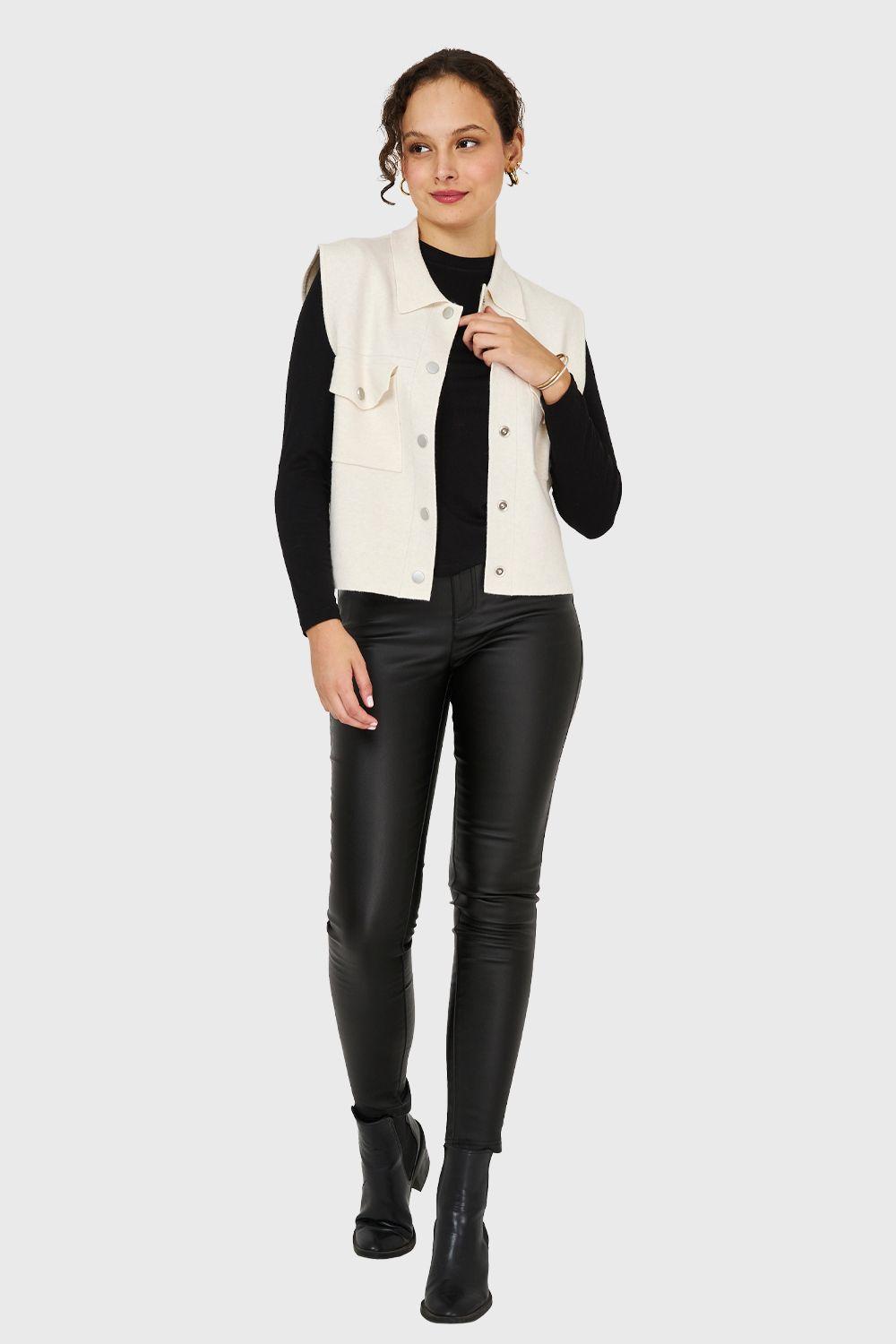 Sweater Gilet Blanco Nicopoly-1
