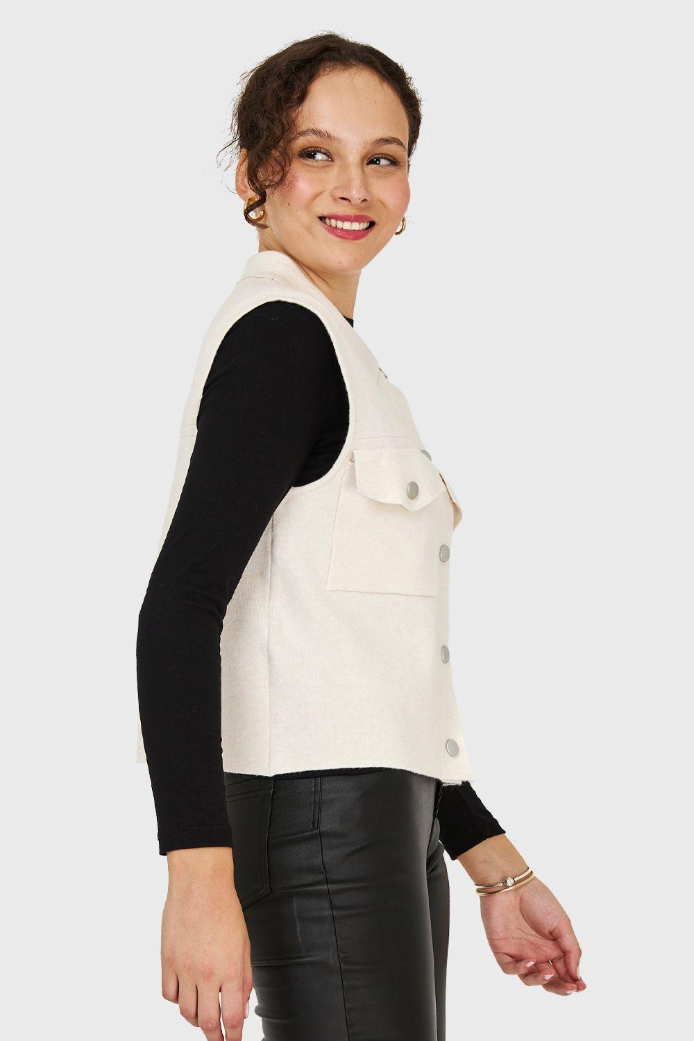 Sweater Gilet Blanco Nicopoly-2