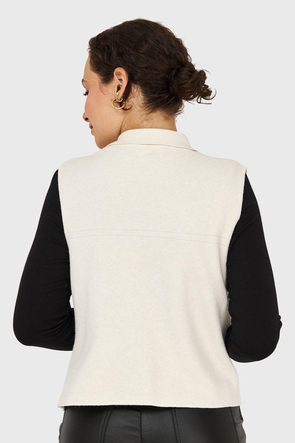 Sweater Gilet Blanco Nicopoly-3