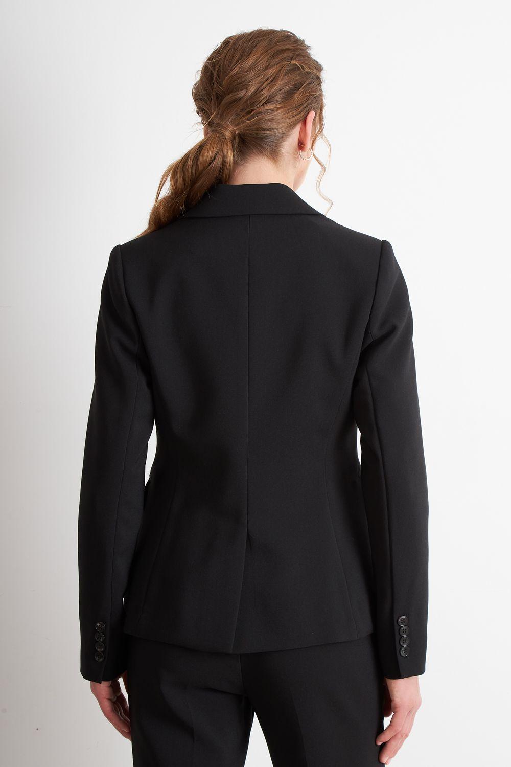 Blazer Sastrero Dos Botones Negro Nicopoly-3