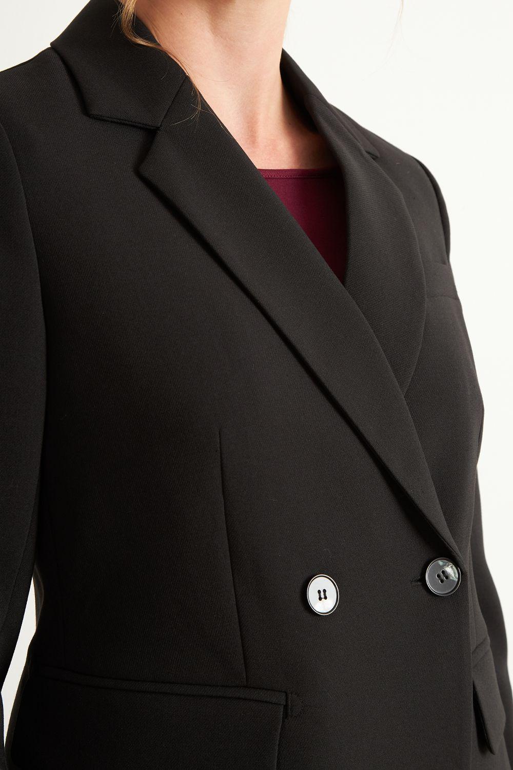 Blazer Sastrero Dos Botones Negro Nicopoly-5