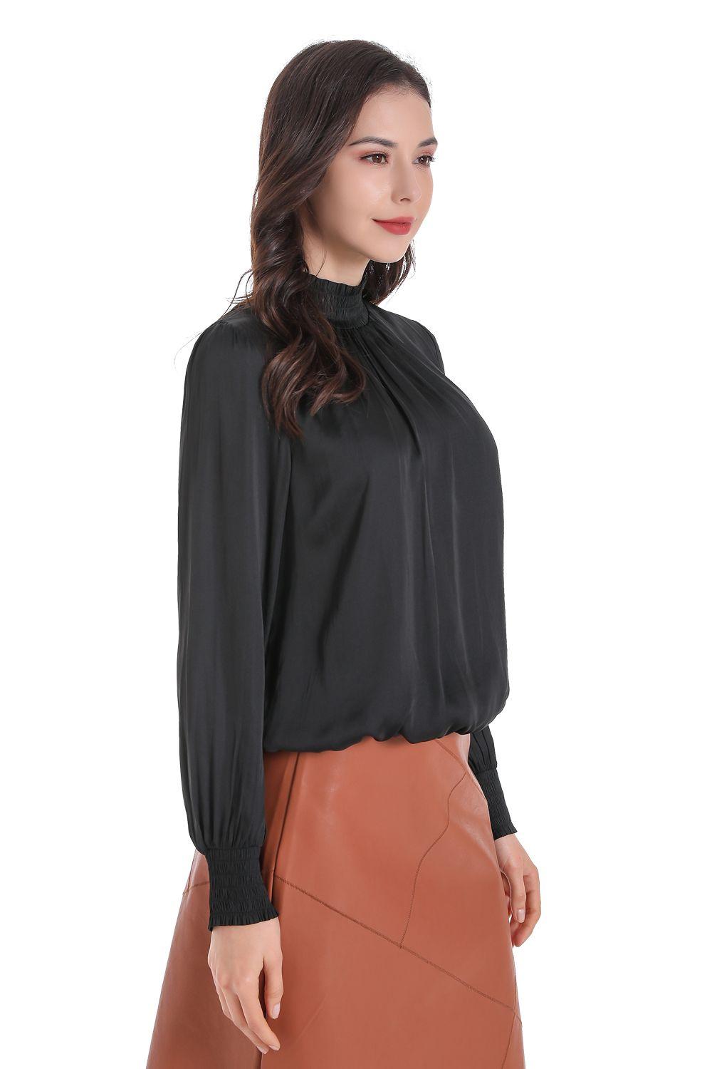 Blusa Escote Cruzado Espalda Negro Nicopoly-1