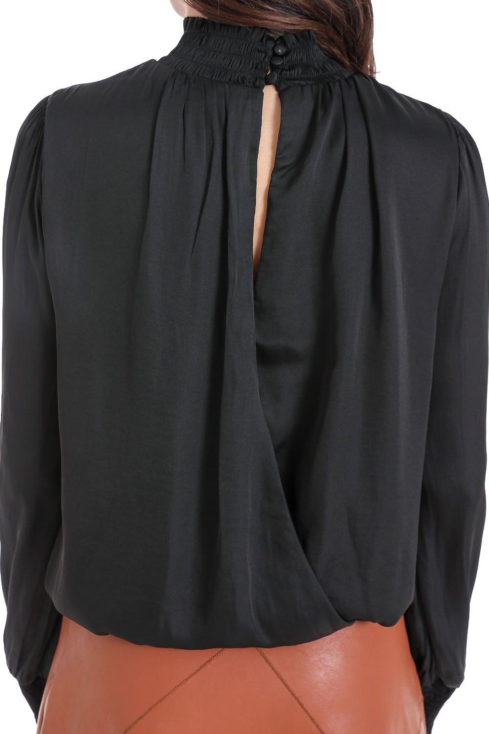Blusa Escote Cruzado Espalda Negro Nicopoly-3